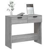 VidaXL Wandtafel 90x36x75 cm bewerkt hout grijs sonoma eikenkleurig