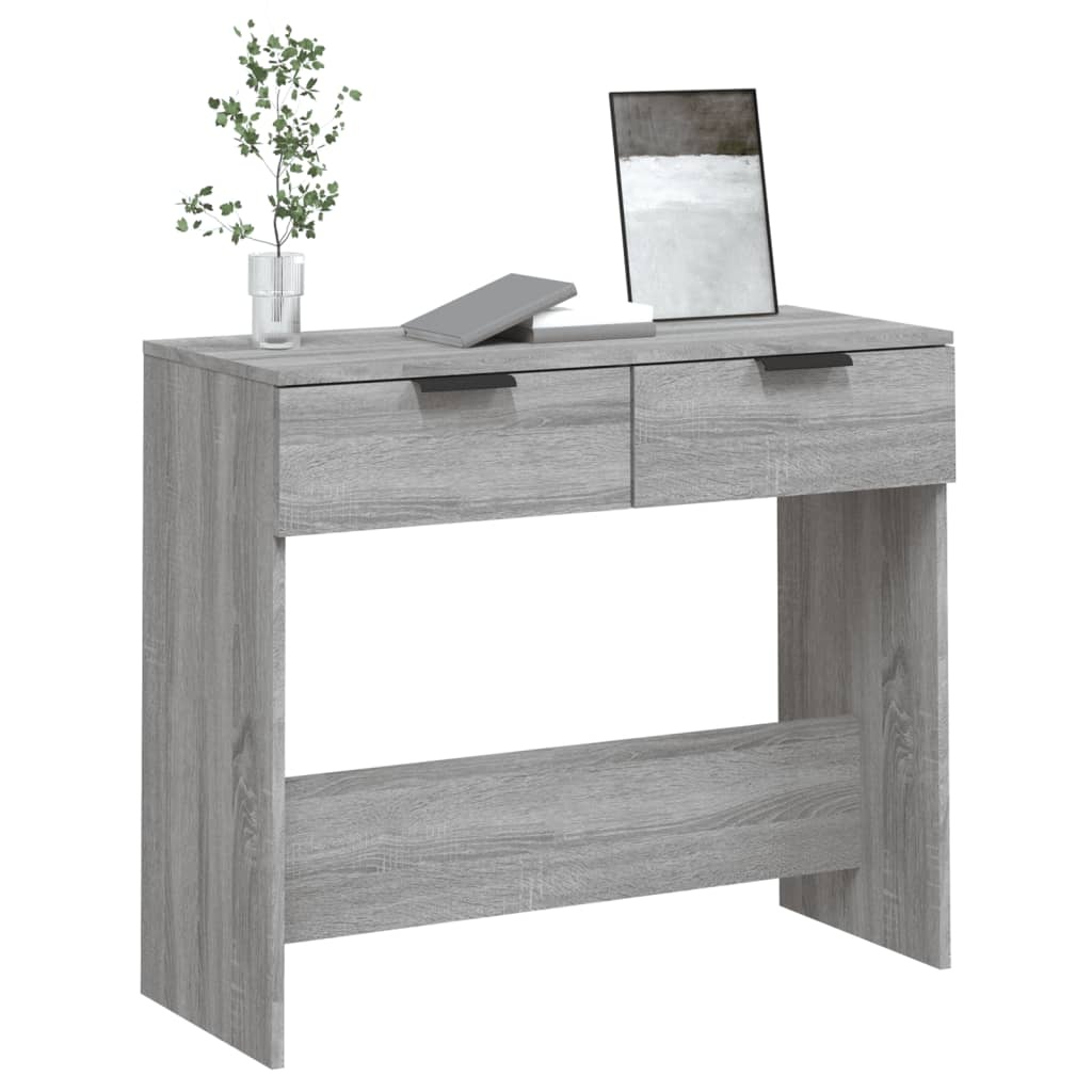 VidaXL Wandtafel 90x36x75 cm bewerkt hout grijs sonoma eikenkleurig
