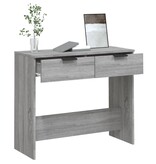 VidaXL Wandtafel 90x36x75 cm bewerkt hout grijs sonoma eikenkleurig