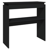 VidaXL Wandtafel 80x30x80 cm spaanplaat zwart
