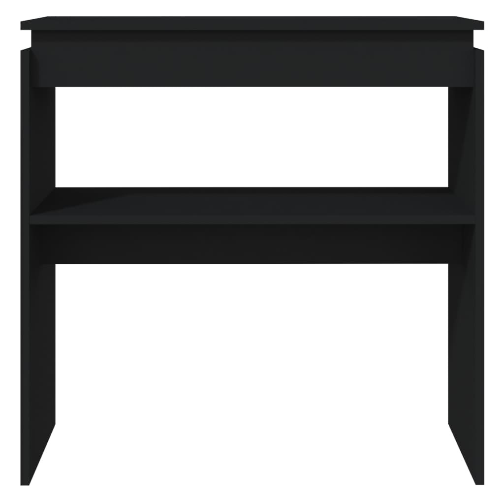VidaXL Wandtafel 80x30x80 cm spaanplaat zwart