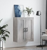 VidaXL Wandkast 69,5x34x90 cm bewerkt hout grijs sonoma eikenkleurig