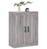 VidaXL Wandkast 69,5x34x90 cm bewerkt hout grijs sonoma eikenkleurig