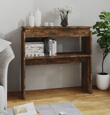 VidaXL Wandtafel 80x30x80 cm bewerkt hout gerookt eikenkleurig