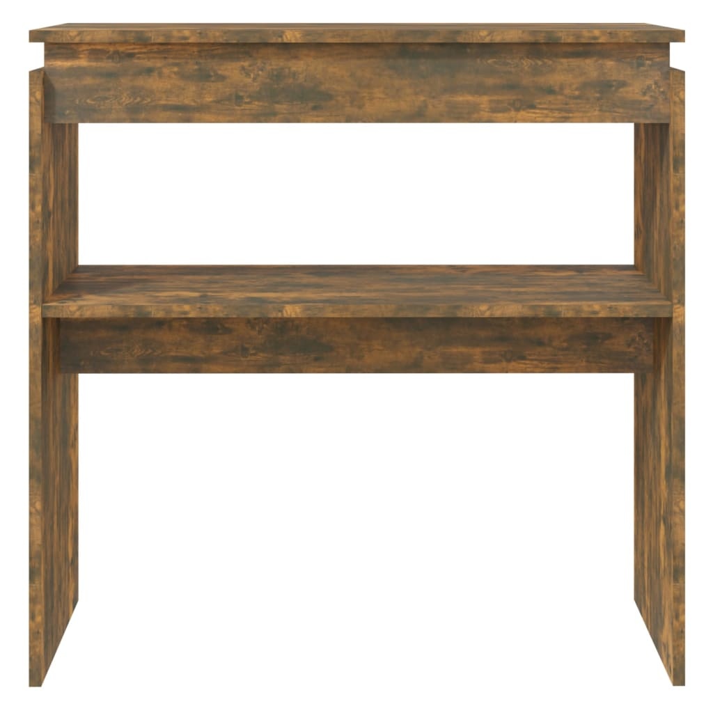 VidaXL Wandtafel 80x30x80 cm bewerkt hout gerookt eikenkleurig