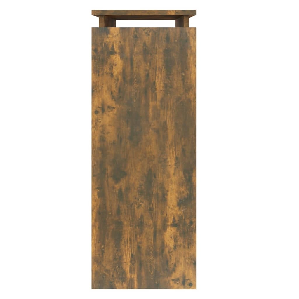 VidaXL Wandtafel 80x30x80 cm bewerkt hout gerookt eikenkleurig