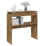VidaXL Wandtafel 80x30x80 cm bewerkt hout gerookt eikenkleurig