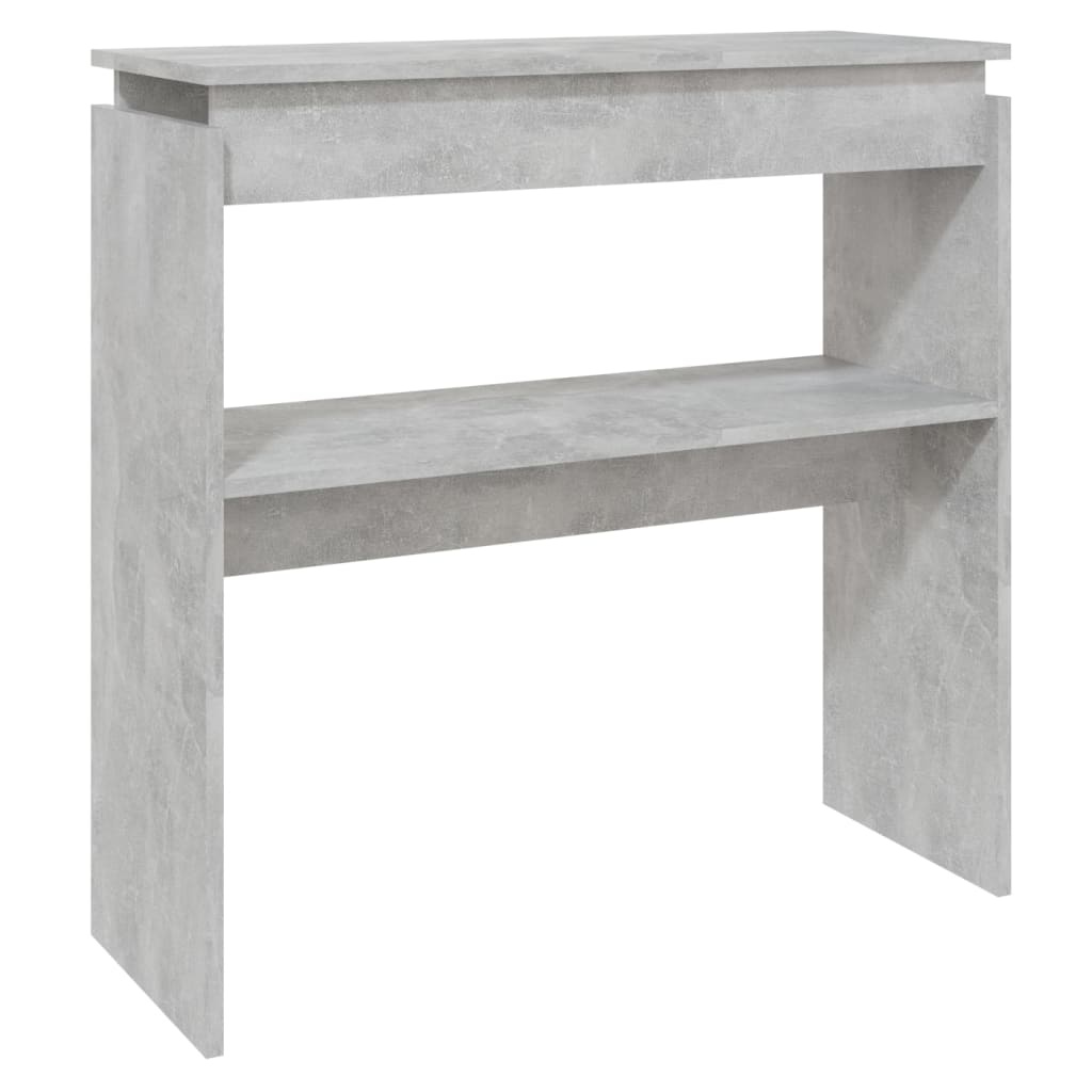 VidaXL Wandtafel 80x30x80 cm spaanplaat betongrijs