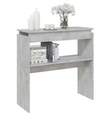 VidaXL Wandtafel 80x30x80 cm spaanplaat betongrijs