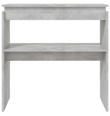 VidaXL Wandtafel 80x30x80 cm spaanplaat betongrijs