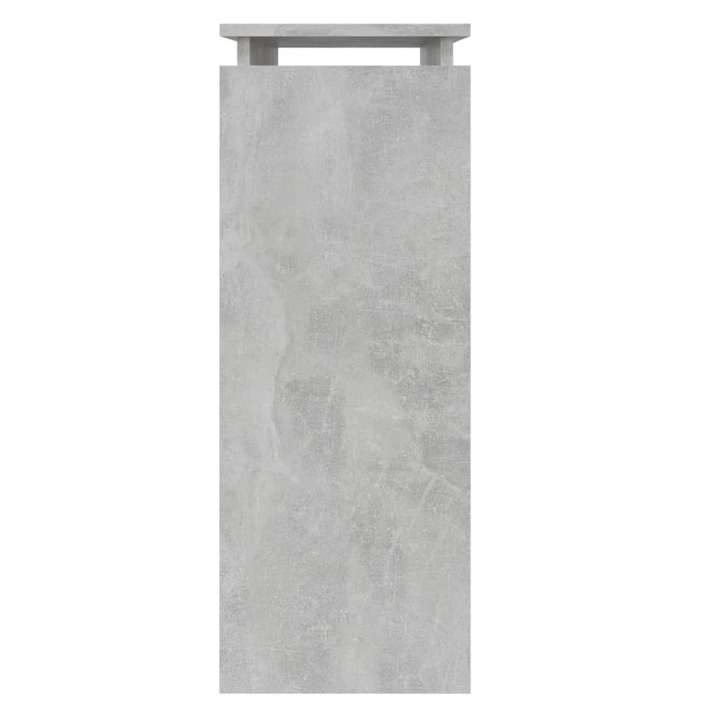 VidaXL Wandtafel 80x30x80 cm spaanplaat betongrijs
