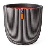 VidaXL Plantenbak Groove 35x34 cm antracietkleurig