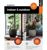 VidaXL Plantenbak Groove 35x34 cm antracietkleurig