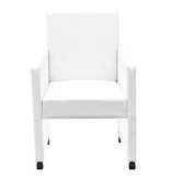 VidaXL Eetkamerstoelen 2 st kunstleer wit