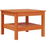 VidaXL Salontafel 55x55x40 cm massief grenenhout wasbruin