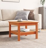 VidaXL Salontafel 55x55x40 cm massief grenenhout wasbruin