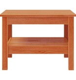 VidaXL Salontafel 55x55x40 cm massief grenenhout wasbruin