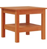VidaXL Salontafel 45x45x40 cm massief grenenhout wasbruin