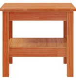 VidaXL Salontafel 45x45x40 cm massief grenenhout wasbruin