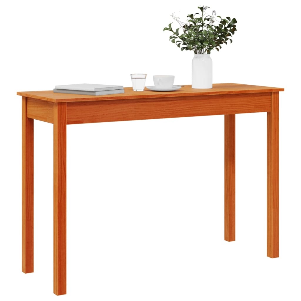 VidaXL Wandkast 110x40x75 cm massief grenenhout wasbruin
