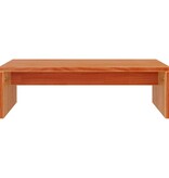 VidaXL Monitorstandaard 50x27x15 cm massief grenenhout wasbruin