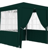 VidaXL Partytent met zijwanden professioneel 90 g/m² 2x2 m groen