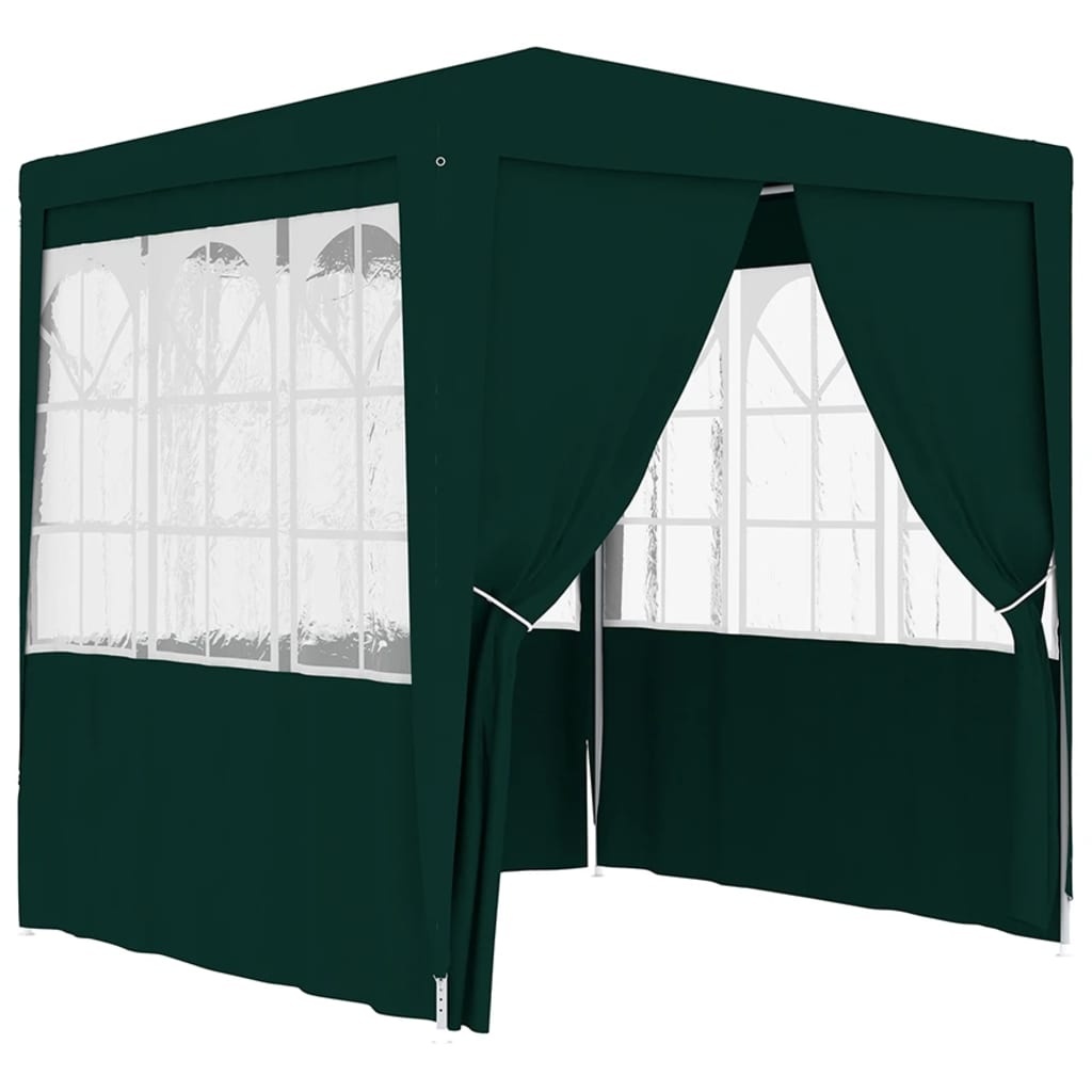 VidaXL Partytent met zijwanden professioneel 90 g/m² 2x2 m groen