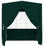VidaXL Partytent met zijwanden professioneel 90 g/m² 2x2 m groen