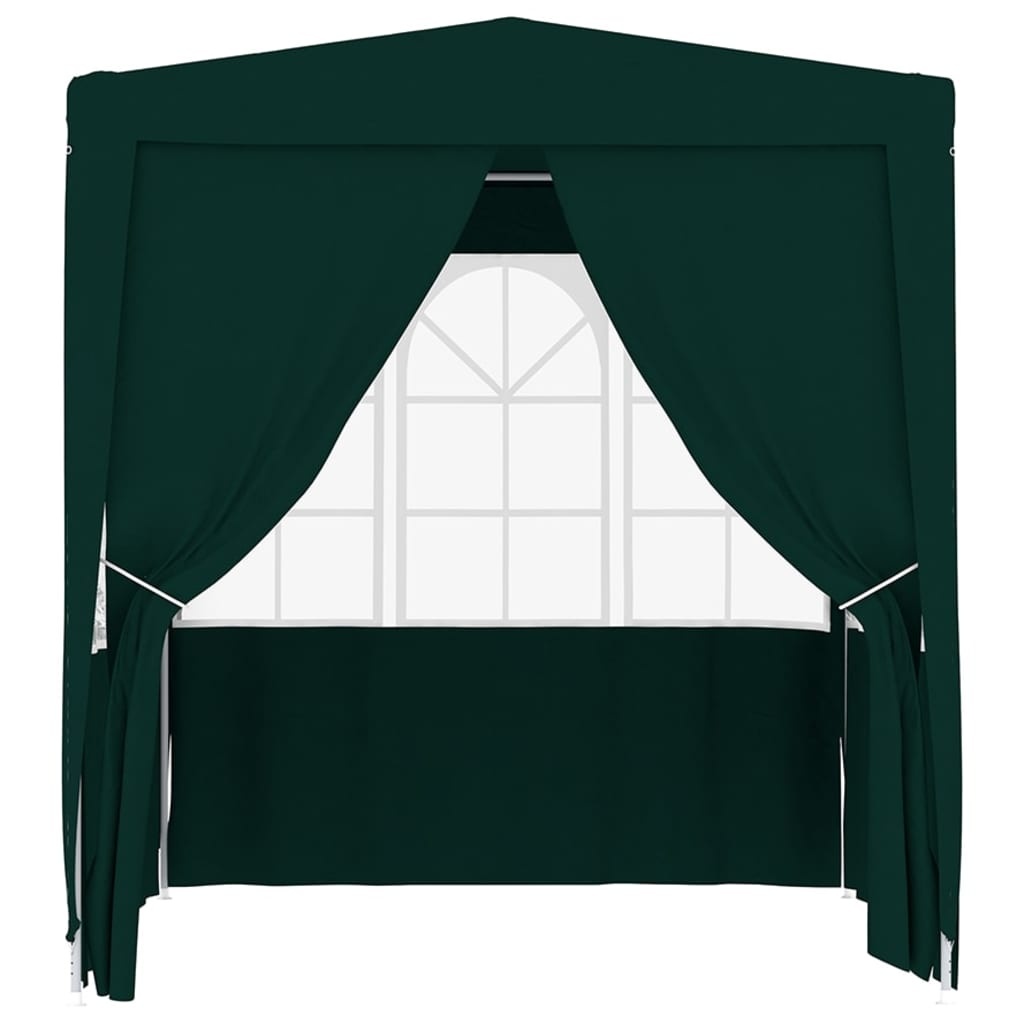 VidaXL Partytent met zijwanden professioneel 90 g/m² 2x2 m groen
