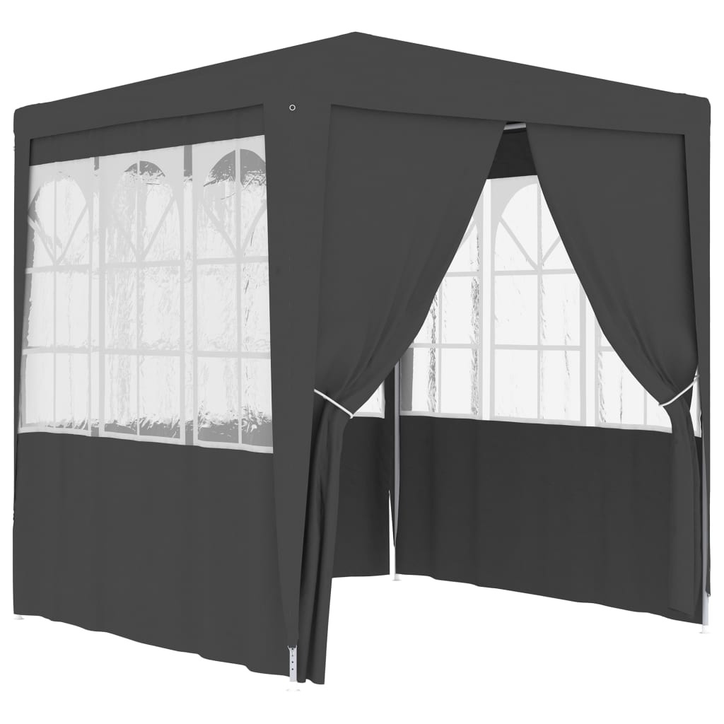 VidaXL Partytent met zijwanden professioneel 90 g/m² 2x2 m antraciet