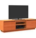 VidaXL Tv-meubel 140x35x40 cm massief grenenhout wasbruin
