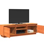 VidaXL Tv-meubel 140x35x40 cm massief grenenhout wasbruin