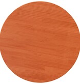 VidaXL Tafelblad rond Ø90x2,5 cm massief grenenhout wasbruin