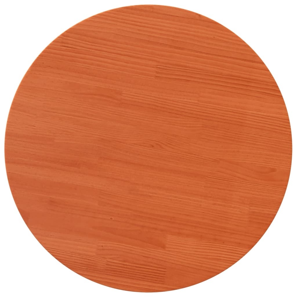 VidaXL Tafelblad rond Ø90x2,5 cm massief grenenhout wasbruin