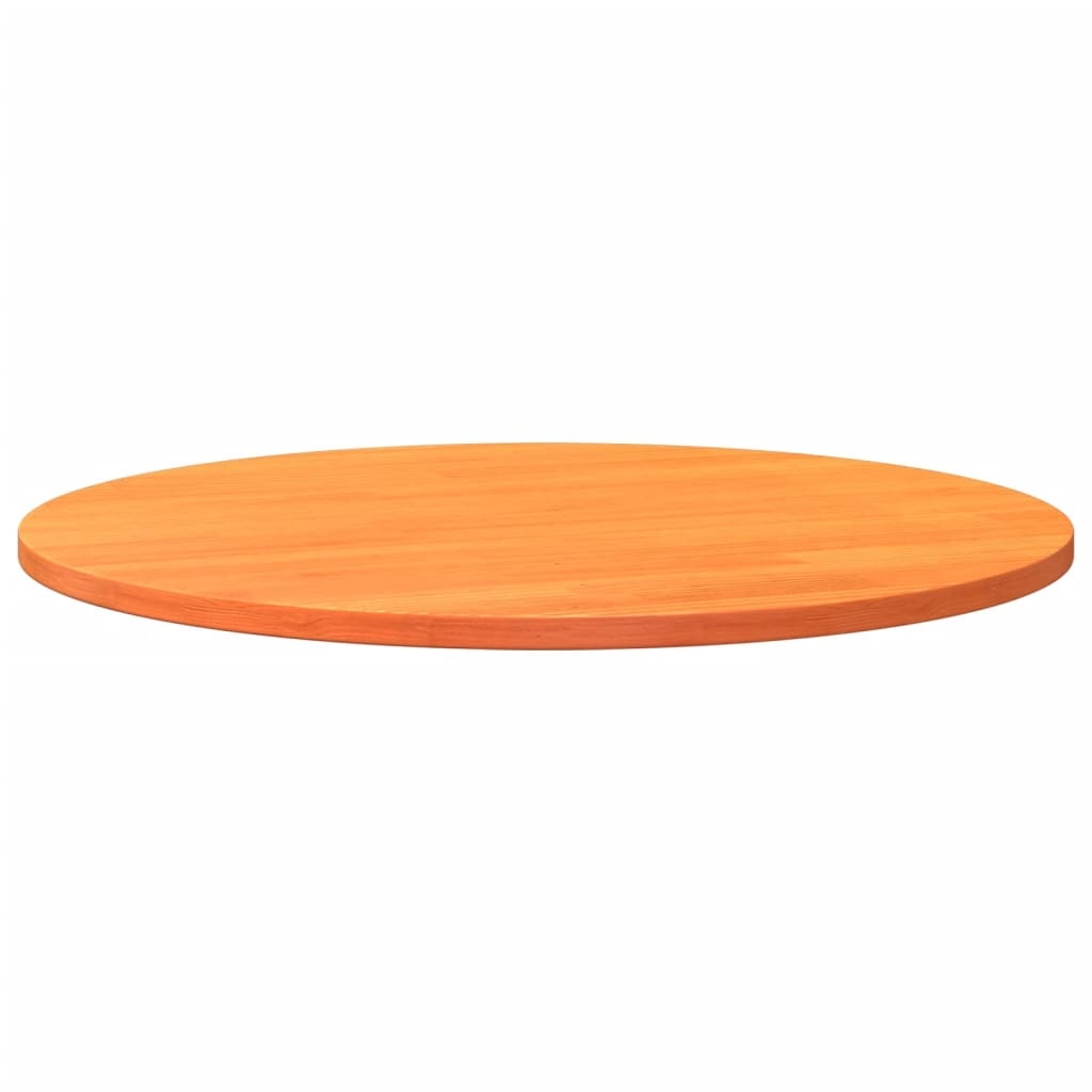 VidaXL Tafelblad rond Ø90x2,5 cm massief grenenhout wasbruin