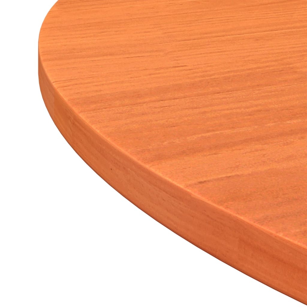 VidaXL Tafelblad rond Ø90x2,5 cm massief grenenhout wasbruin