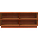 VidaXL Schoenenkast 110x34x45 cm massief grenenhout wasbruin