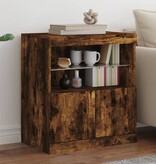 VidaXL Dressoir met LED-verlichting 60x37x67 cm gerookt eikenkleurig