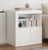 VidaXL Dressoir met LED-verlichting 60,5x37x67 cm wit