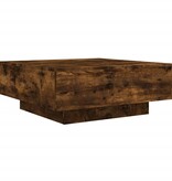 VidaXL Salontafel met LED-verlichting 80x80x31 cm gerookt eikenkleurig