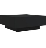 VidaXL Salontafel met LED-verlichting 80x80x31 cm zwarty