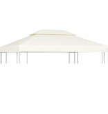 vidaXL Vervangend tentdoek prieel 310 g/m² 3x4 m crèmewit