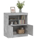 VidaXL Dressoir met LED-verlichting 60x37x67 cm betongrijs