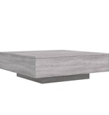 VidaXL Salontafel 100x100x31 cm bewerkt hout grijs sonoma eikenkleurig