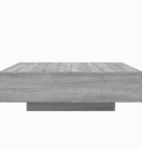 VidaXL Salontafel 100x100x31 cm bewerkt hout grijs sonoma eikenkleurig