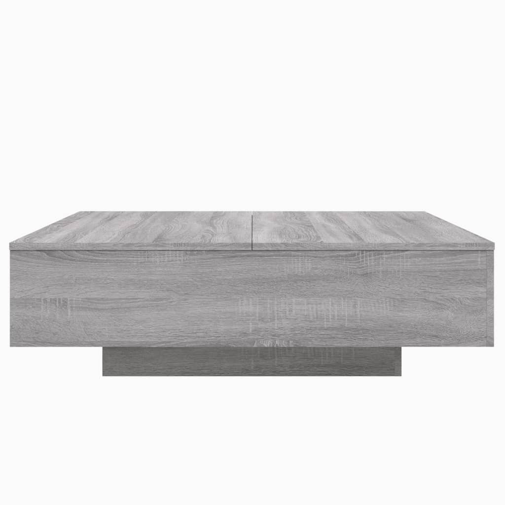 VidaXL Salontafel 100x100x31 cm bewerkt hout grijs sonoma eikenkleurig