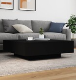 VidaXL Salontafel 100x100x31 cm bewerkt hout zwart