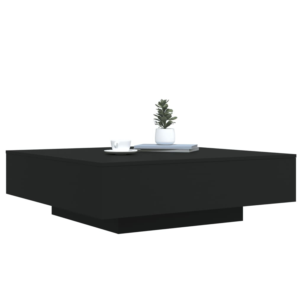 VidaXL Salontafel 100x100x31 cm bewerkt hout zwart