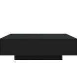 VidaXL Salontafel 100x100x31 cm bewerkt hout zwart