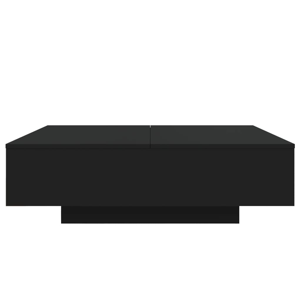 VidaXL Salontafel 100x100x31 cm bewerkt hout zwart